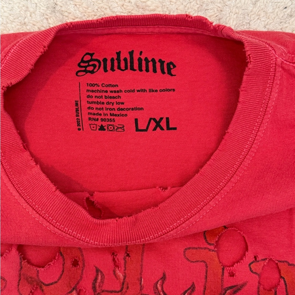 Sublime Distressed Oversized Tee - Picture 5 of 5